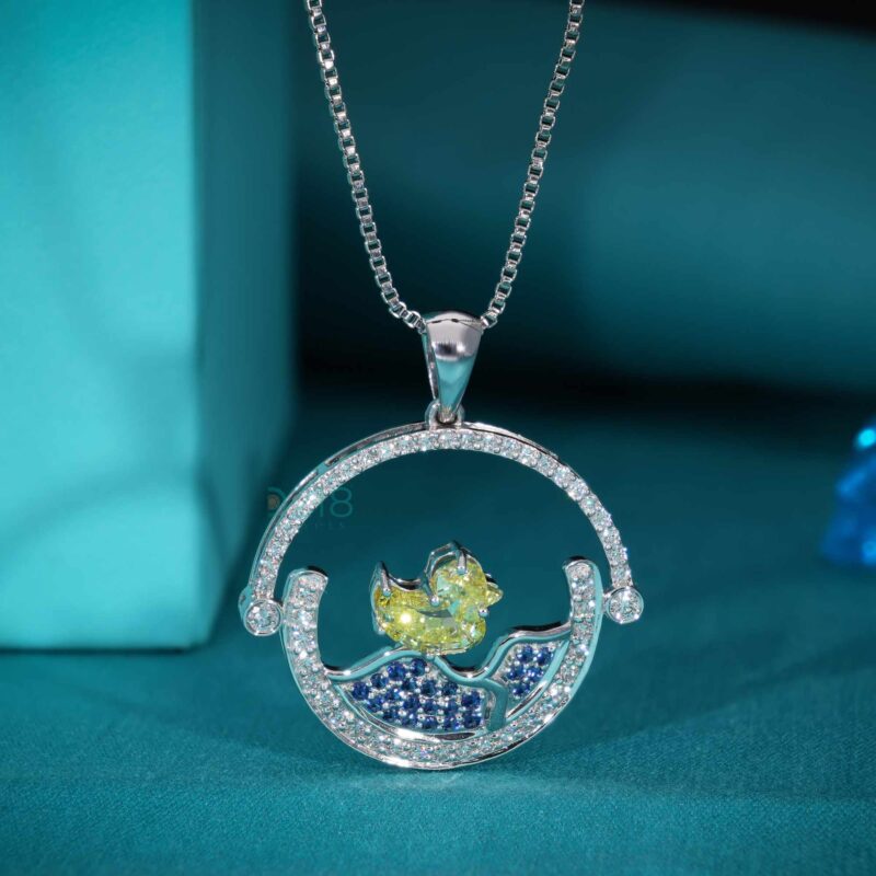 2.02 TW Yellow Duck Lab Grown Diamond Pendant