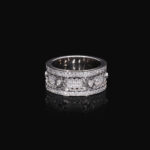 2.24 TW Round Cut Lab Grown Diamond Gear Ring