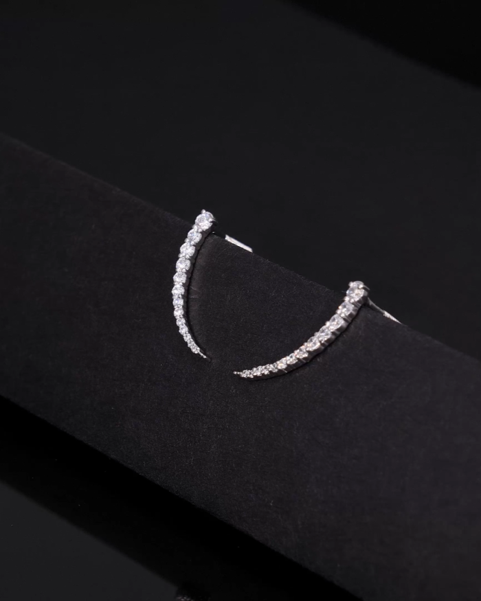 Lab Grown Diamond Climber Earrings