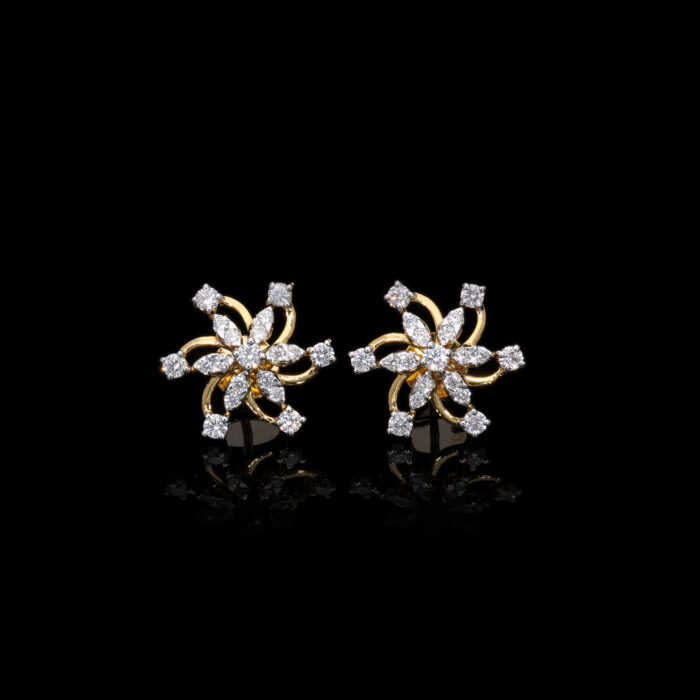 Swirl Lab Grown Diamond Earrings