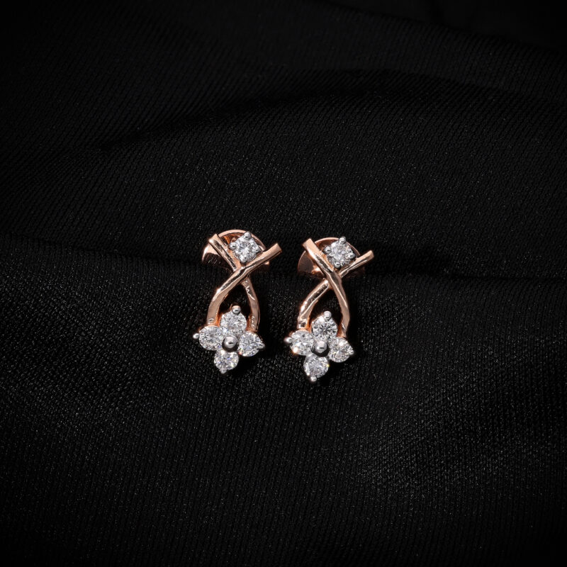 Minimalist Diamond Earring For Gift