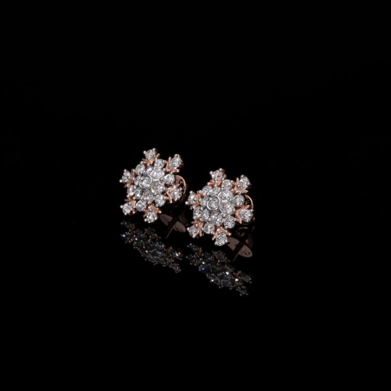 Sunflower Diamond Earring For Her