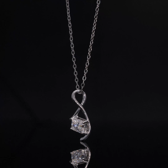 Radiant Cut Lab Grown Diamond Pendant