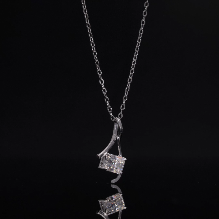 Radiant Cut Lab Grown Diamond Pendant