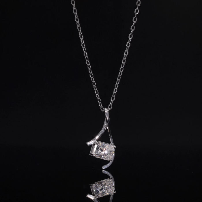 Radiant Cut Lab Grown Diamond Pendant