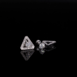 Lab Diamond Round Diamond Halo Earrings