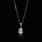 Oval Cut Lab Diamond Solitaire Pendant