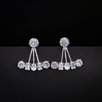 Multiple Shape Diamond Stud Earrings