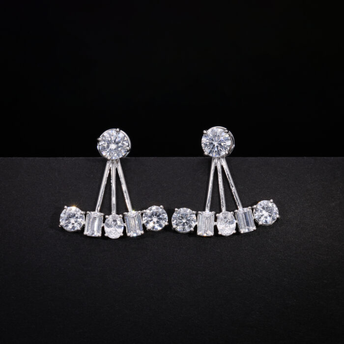 Multiple Shape Diamond Stud Earrings