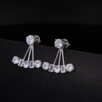 Multiple Shape Diamond Stud Earrings