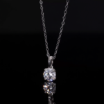 Round Cut Lab Diamond Solitaire Pendant