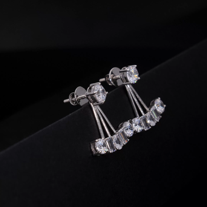 Multiple Shape Diamond Stud Earrings