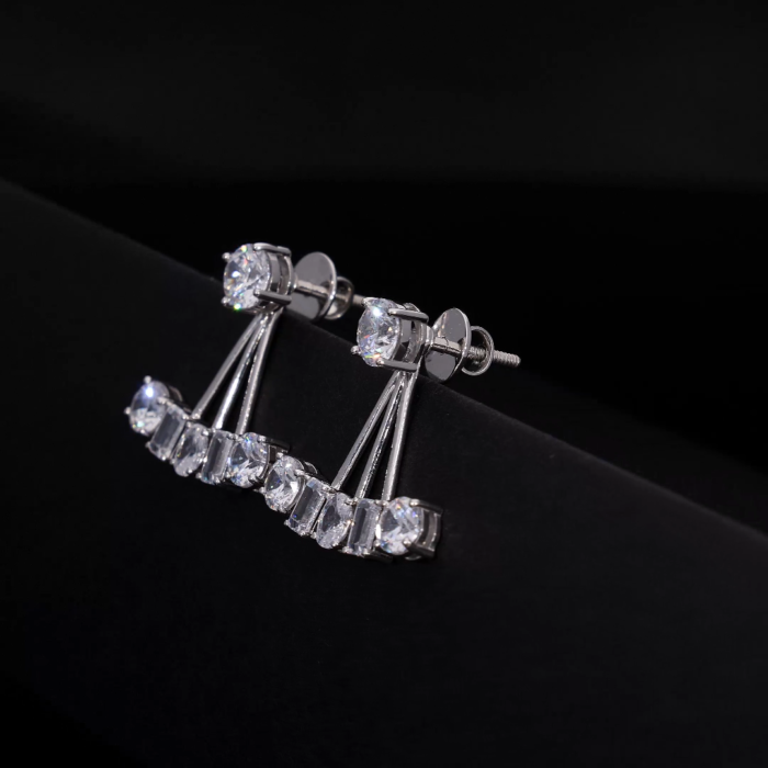 Multiple Shape Diamond Stud Earrings