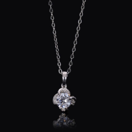 Halo Lab Grown Diamond Pendant for Her