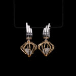 5 TCW Rough Diamond Earrings