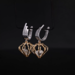 5 TCW Rough Diamond Earrings