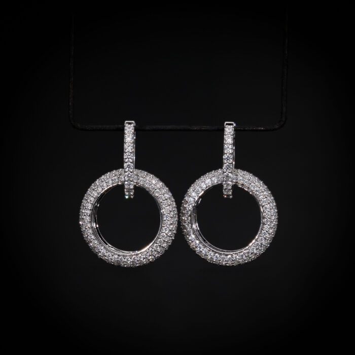 Iced-Out Diamond Earrings for Her