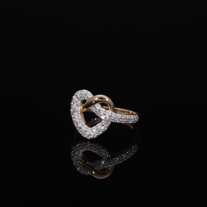 Lab Grown Diamond Infinity Heart Ring