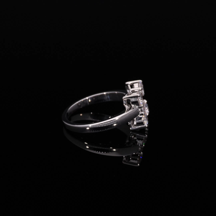 Round Cut 4 Lab Diamond Ring