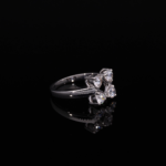 Round Cut 4 Lab Diamond Ring