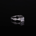 Princess Cut Lab Diamond Accent Ring