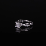 Princess Cut Lab Diamond Accent Ring