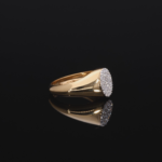 Pave Set Lab Diamond Ring