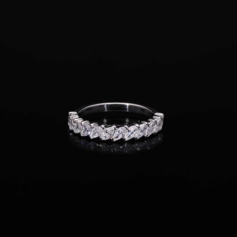 Marquise Cut Diamond Half Eternity Band