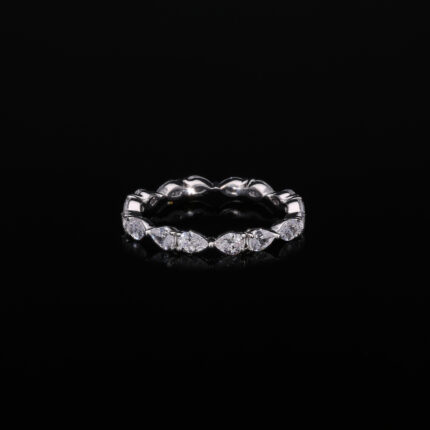 Pear Cut Lab Grown Diamond Eternity Band