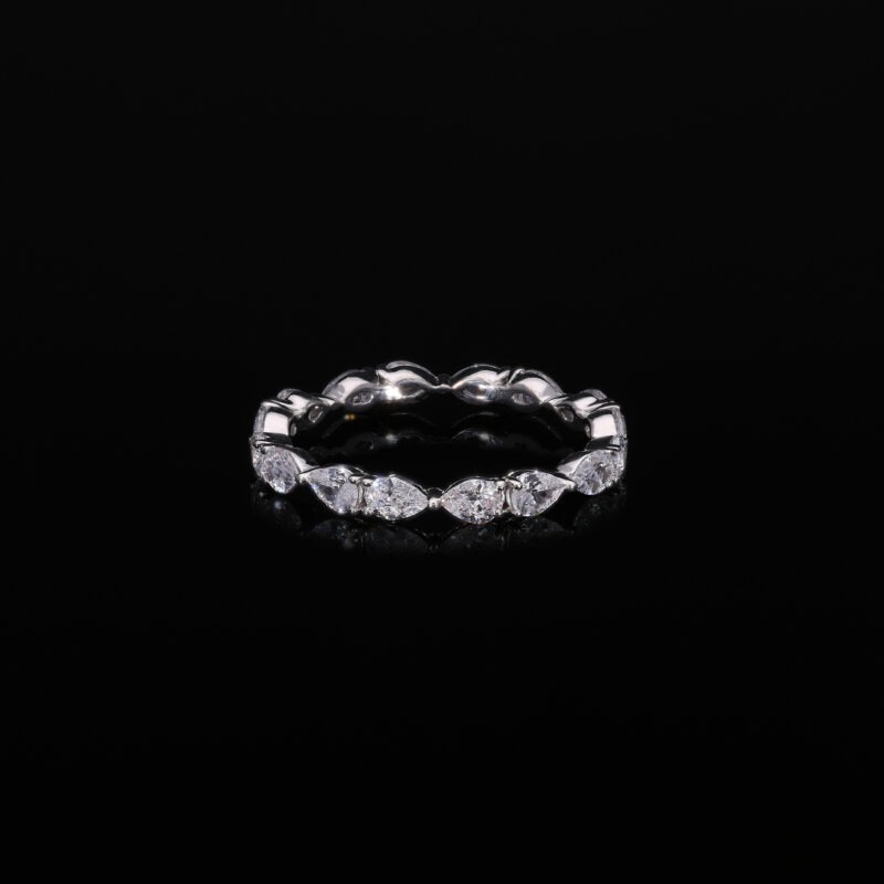 Pear Cut Lab Grown Diamond Eternity Band