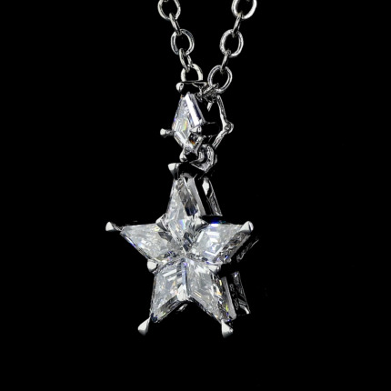 D218 Kite and Stars Lab Grown Diamond Pendant