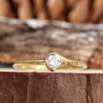 ainsley earhardt engagement ring for her solitaire ring round cut diamond ring 0.2 ct lab diamond ring engagement ring for her