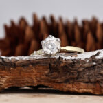 Portuguese Cut Diamond Ring lab grown diamond solitaire ring engagement ring wedding ring antique ring