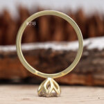 Portuguese Cut Diamond Ring lab grown diamond solitaire ring engagement ring wedding ring antique ring