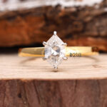 Dutch Marquise Cut Diamond Solitaire Engagement Ring