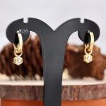 gold diamond stud earrings for women