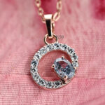 oval shape diamond pendant