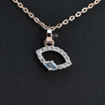 blue diamond diamond pendant lab grown diamond