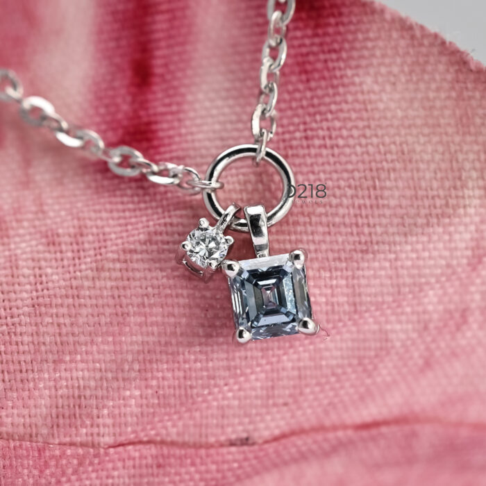 Princess Lab Grown Diamond Minimal Pendant