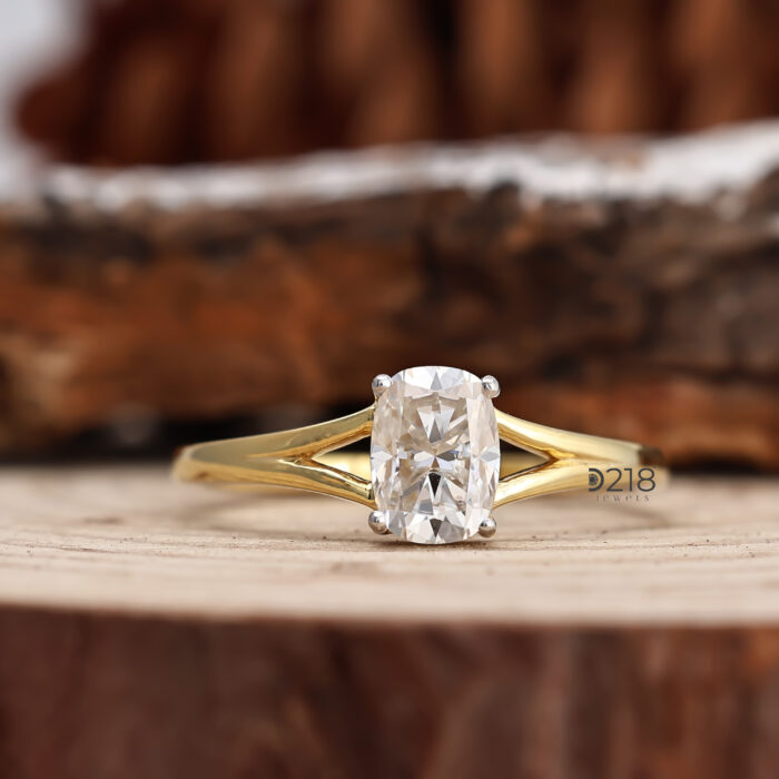 Cushion Cut Lab Grown Diamond Ring
